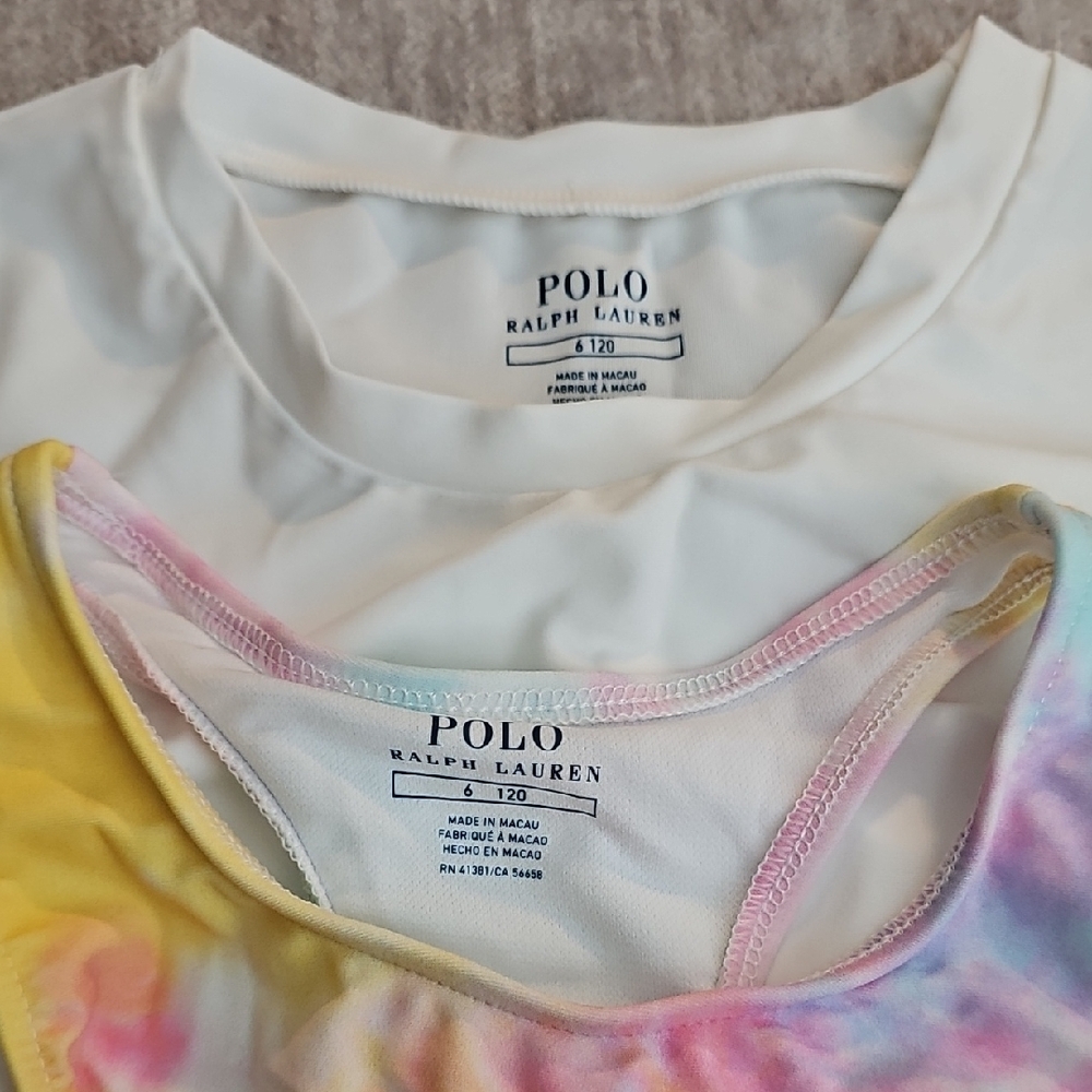 Ralph Lauren Pastel Watercolor Long-Sleeve Tops - Picture 2 of 6